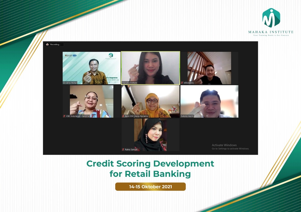 14-15 Oktober 2021 - Training Credit Scoring Development for Retail Banking