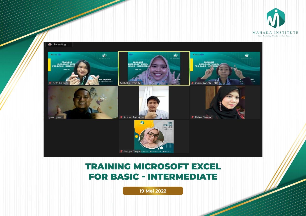 Pelatihan Microsoft Excel For Basic - Intermediate (19 Mei 2022)