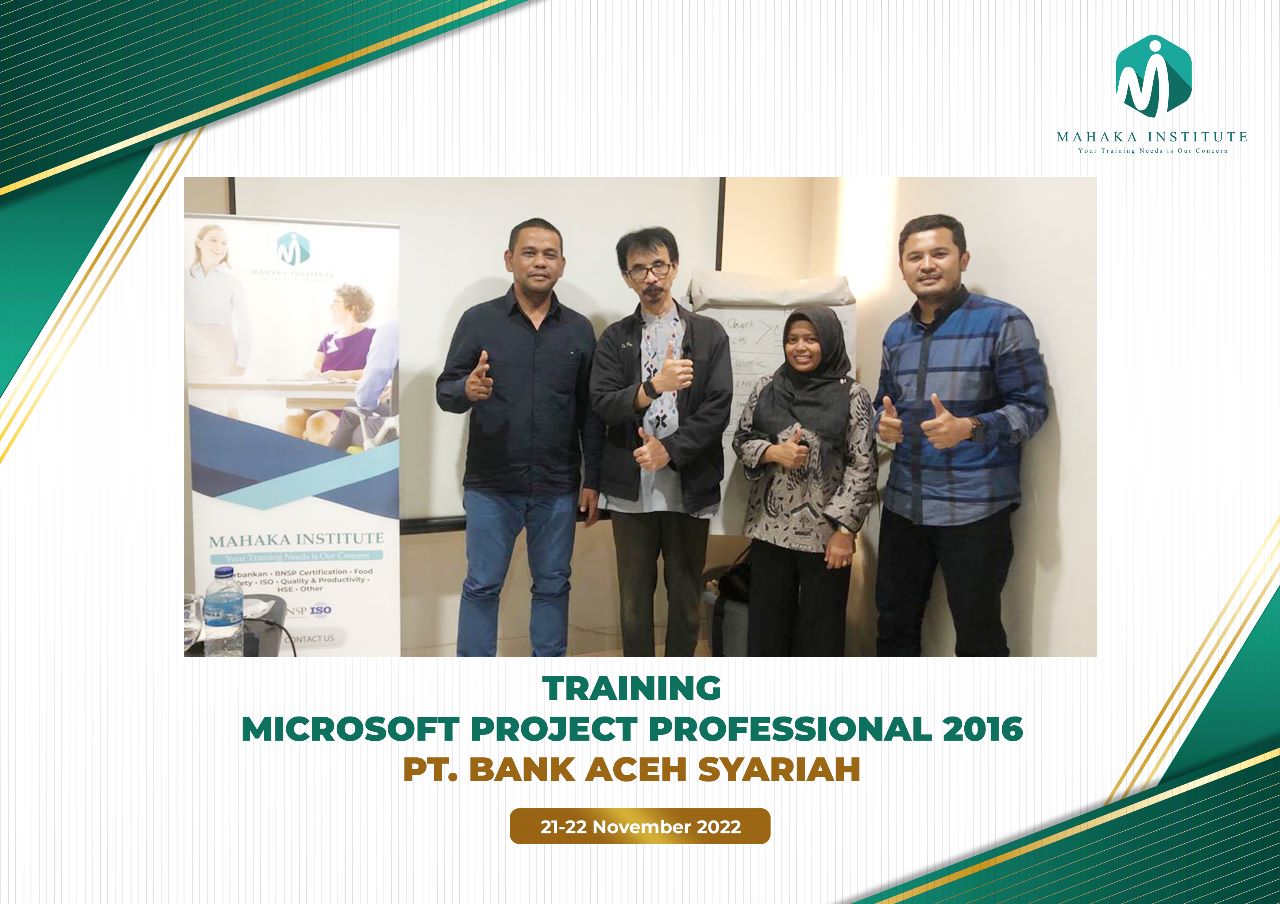 Pelatihan Microsoft Project Professional 2016 (21-22 November 2022)