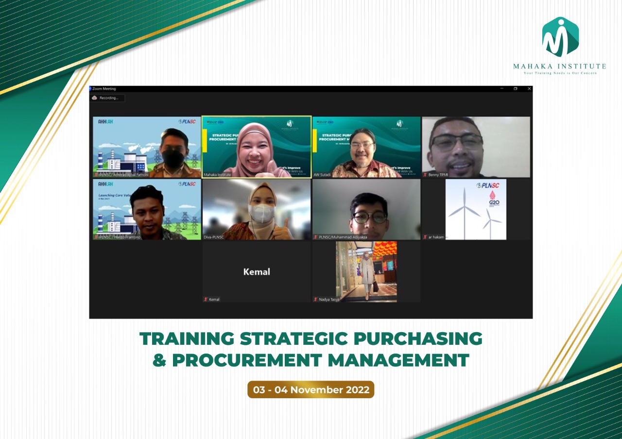 Pelatihan Strategic Purchasing & Procurement Management (3-4 November 2022)