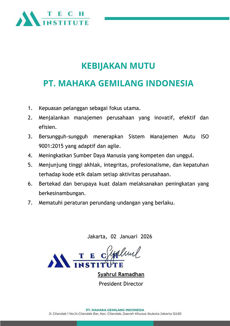 Kebijakan Mutu MGI 2026