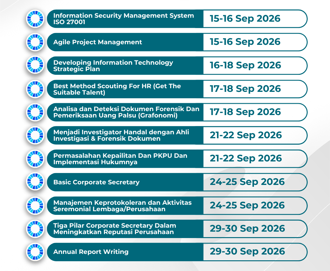 Status Training September - 3